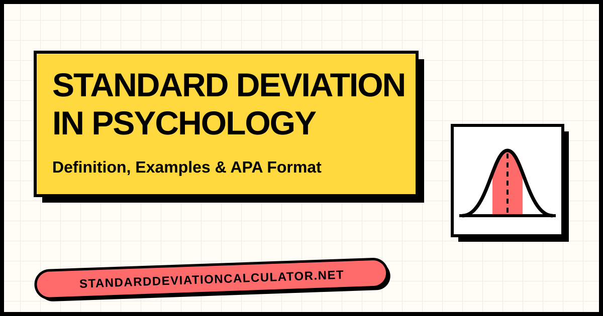 Measurement Definition In Math Standard Deviation in Psychology: Simple Definition & Example